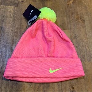 Nike Girls Youth Pink & Yellow Stocking Cap